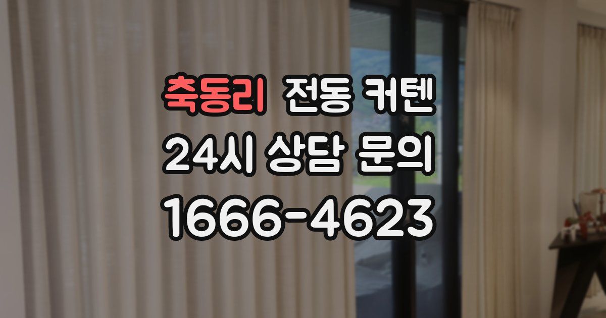 축동리 전동 커텐