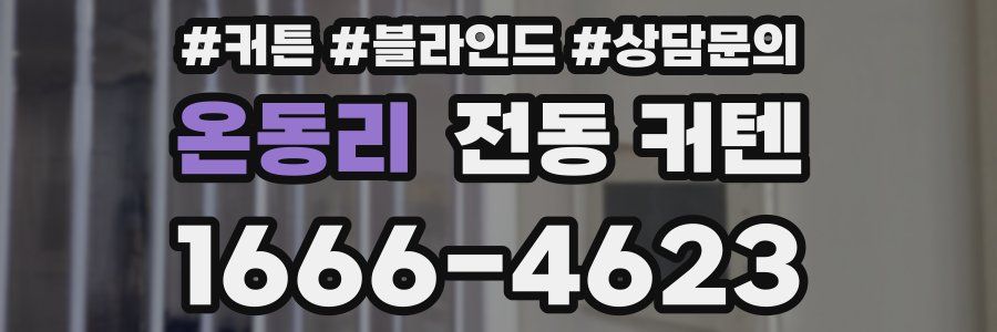온동리 전동 커텐
