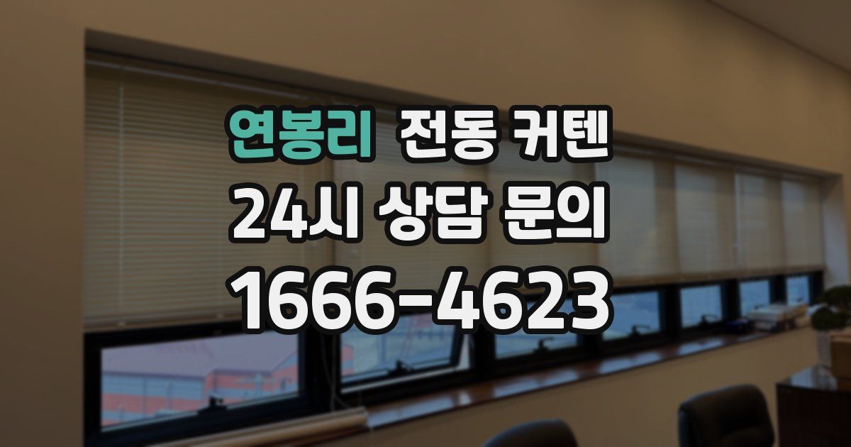 연봉리 전동 커텐