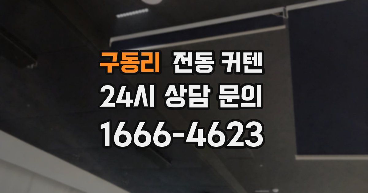 구동리 전동 커텐