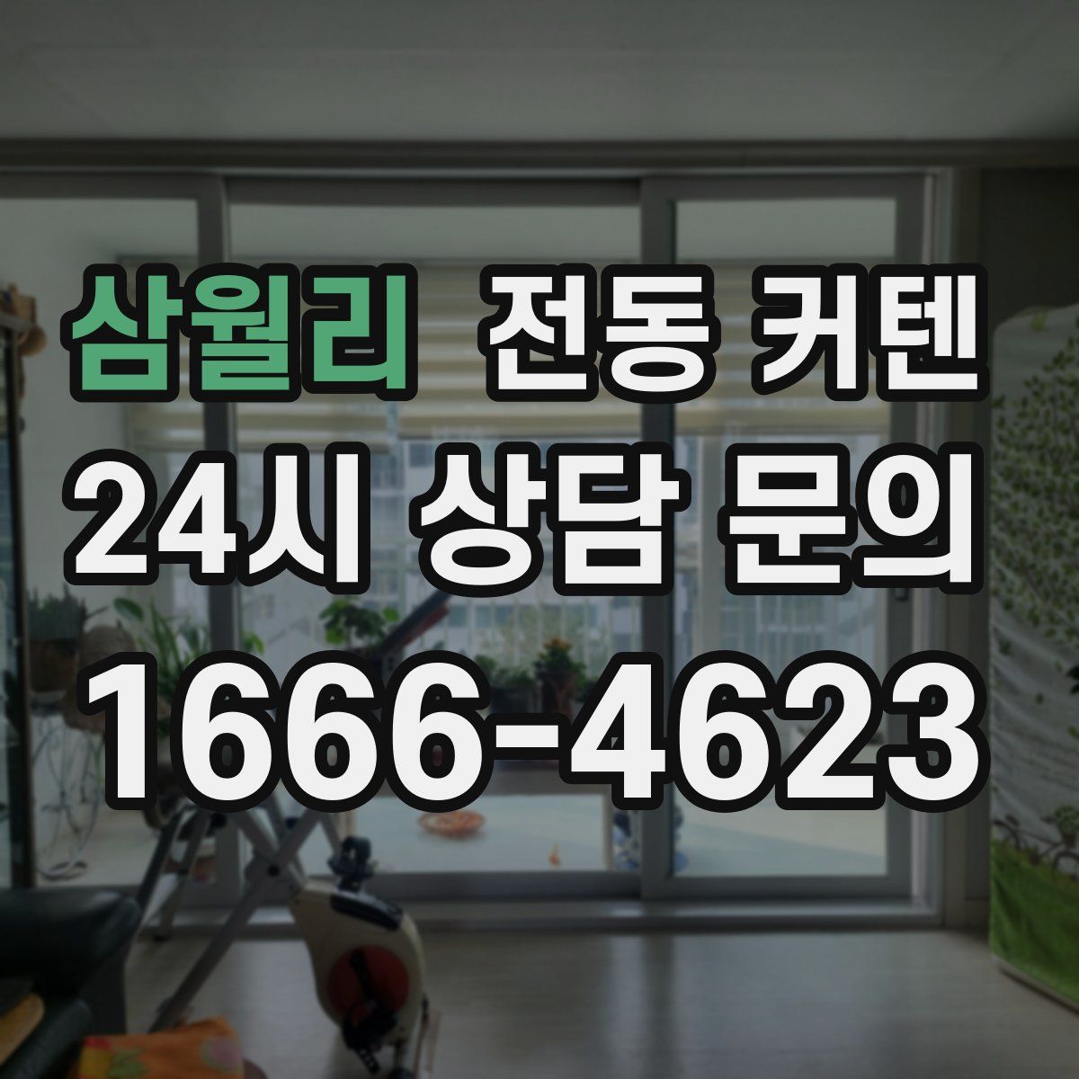 삼월리 전동 커텐