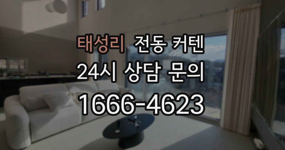 태성리 전동 커텐