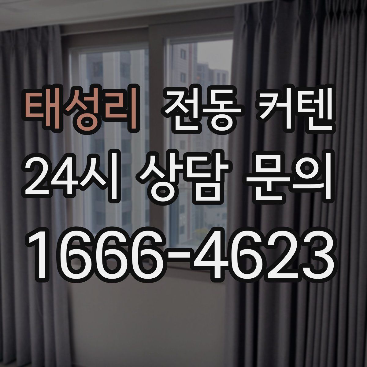 태성리 전동 커텐