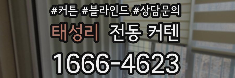 태성리 전동 커텐