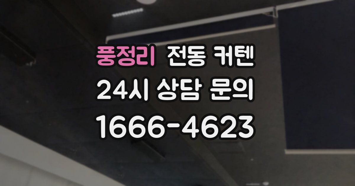 풍정리 전동 커텐