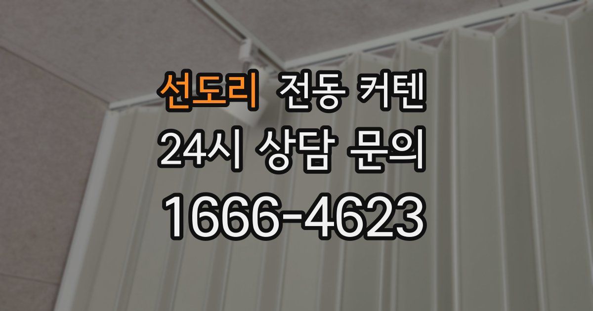 선도리 전동 커텐