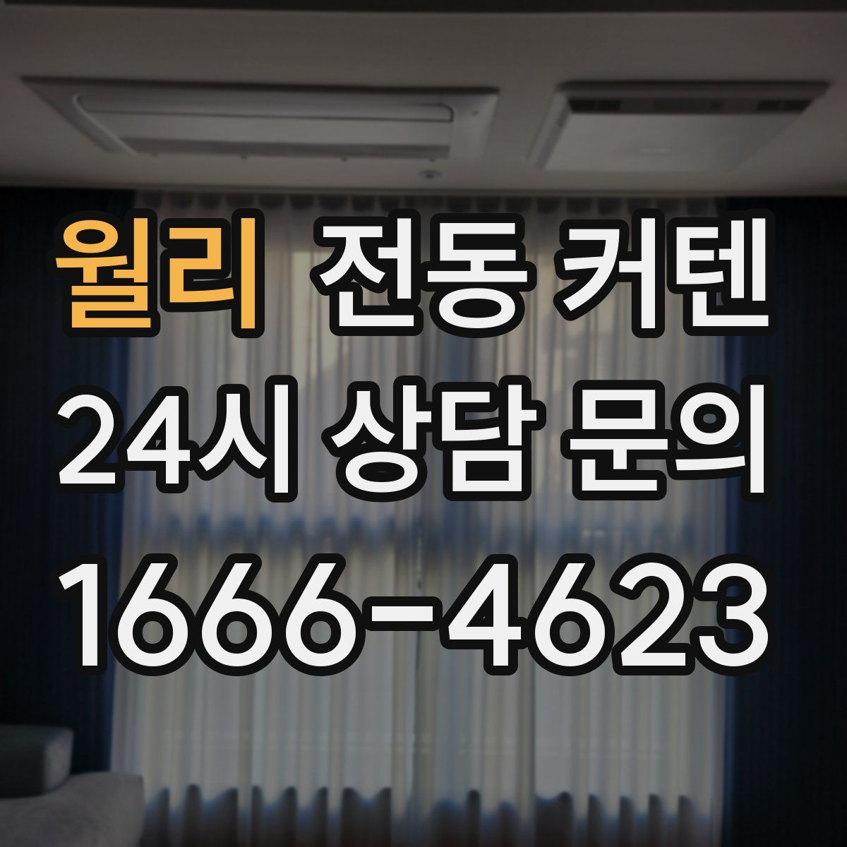 월리 전동 커텐