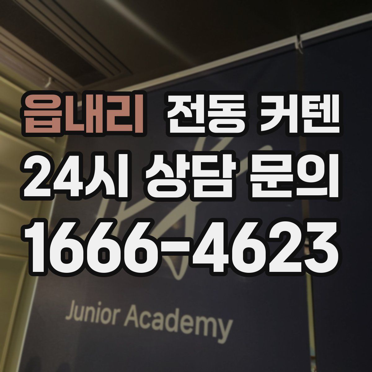 읍내리 전동 커텐