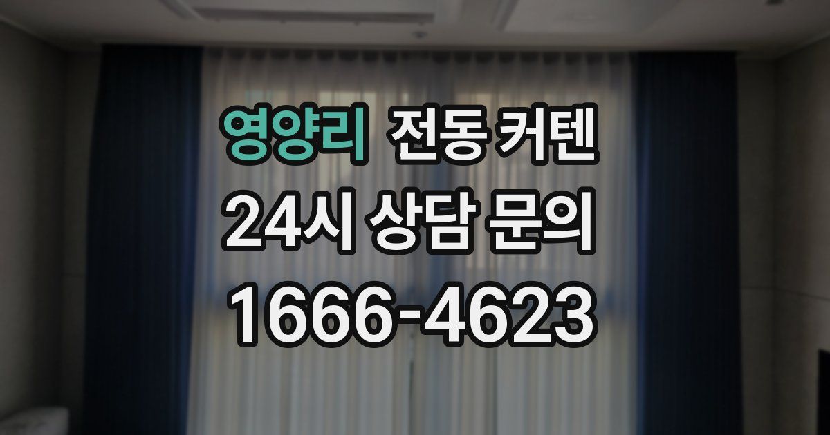 영양리 전동 커텐