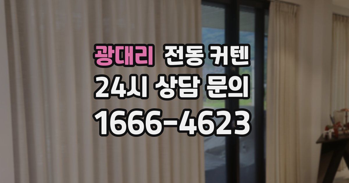 광대리 전동 커텐