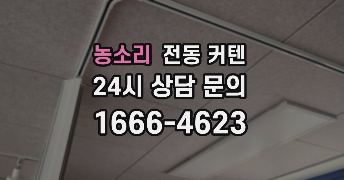 농소리 전동 커텐