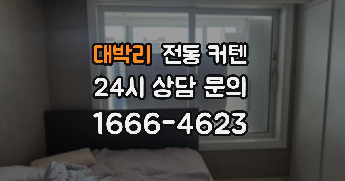 대박리 전동 커텐