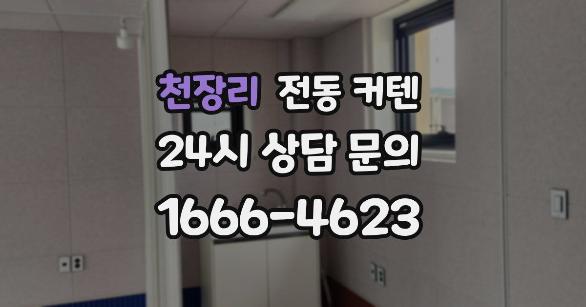 천장리 전동 커텐