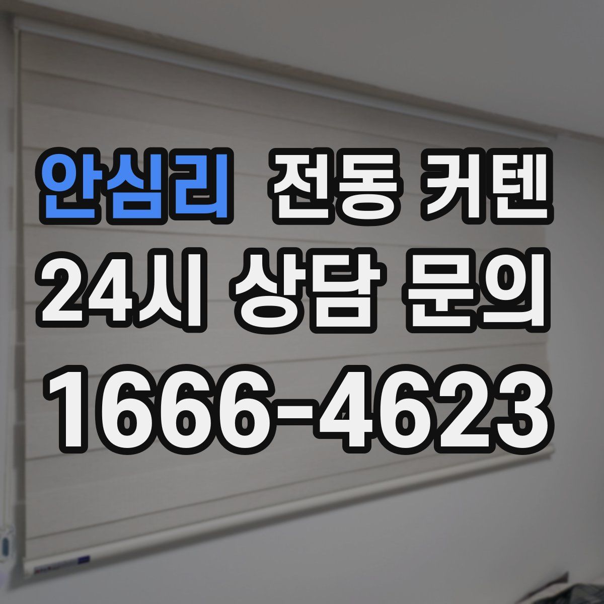 안심리 전동 커텐