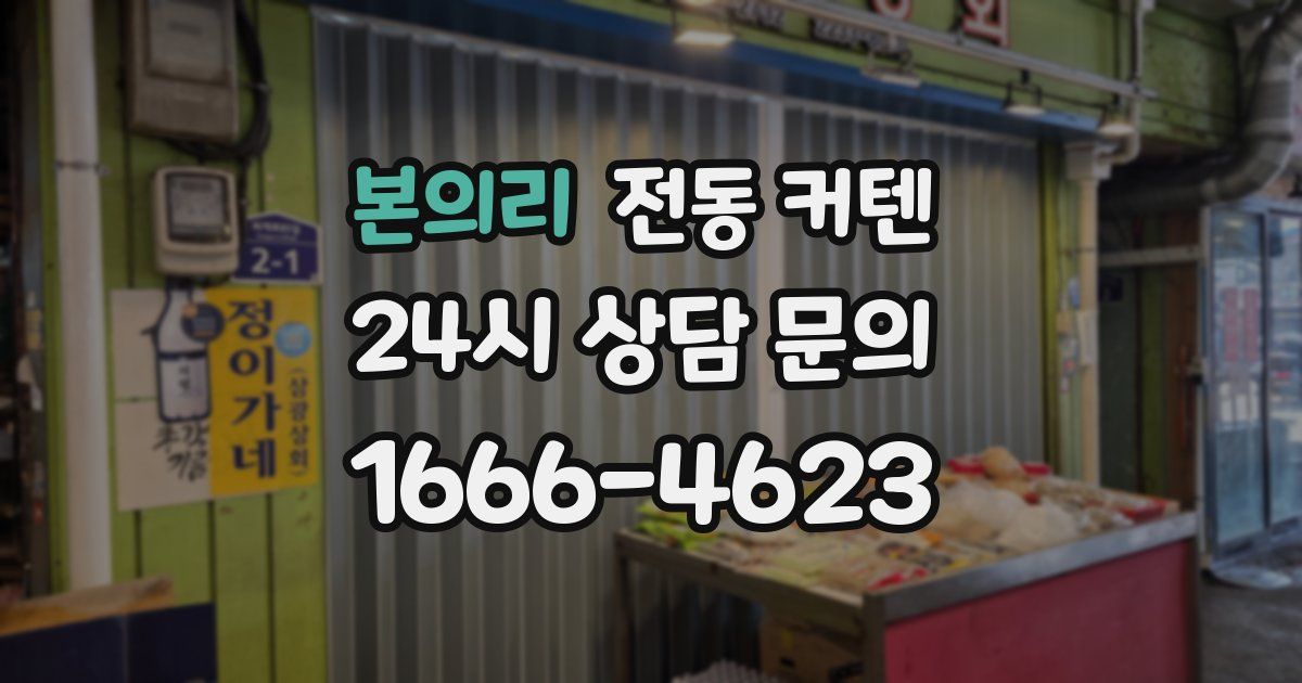 본의리 전동 커텐