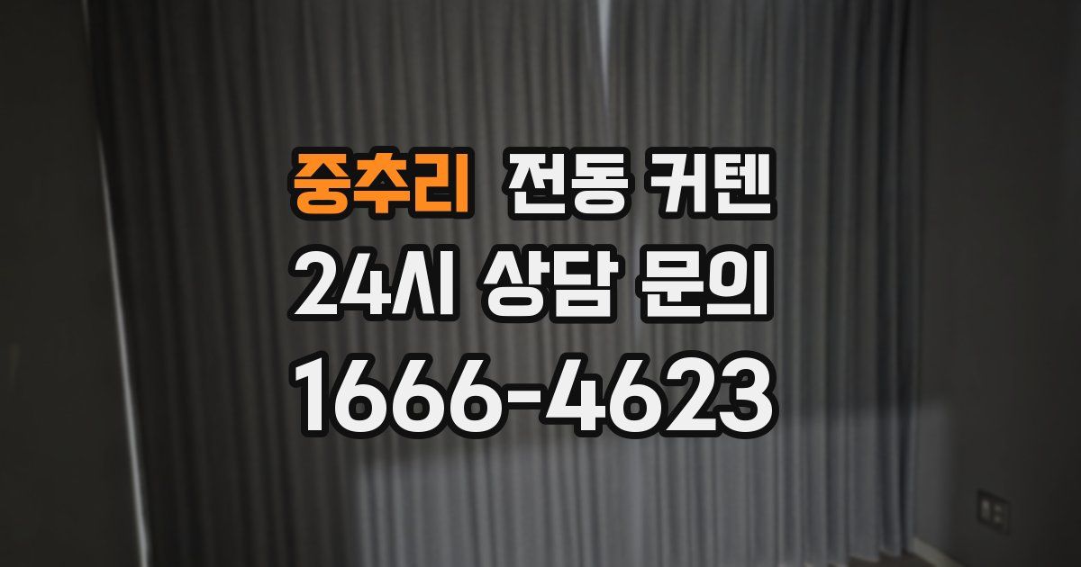 중추리 전동 커텐