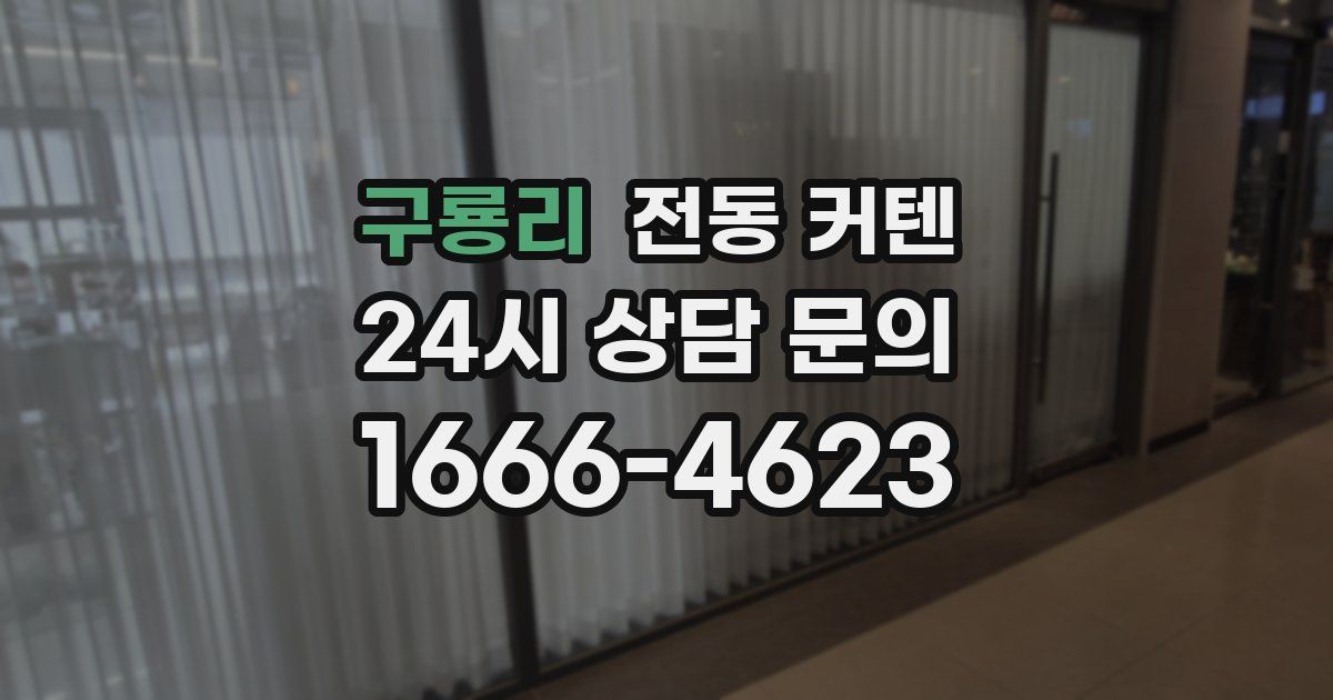 구룡리 전동 커텐