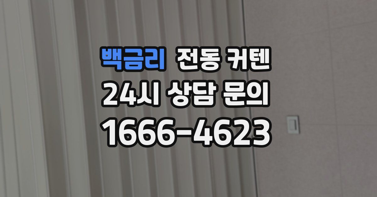 백금리 전동 커텐