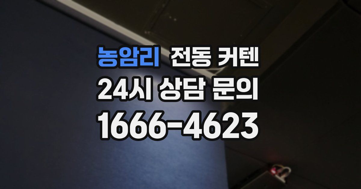 농암리 전동 커텐