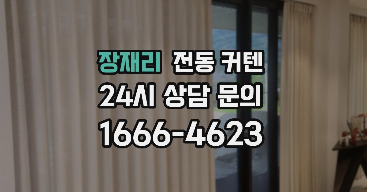 장재리 전동 커텐