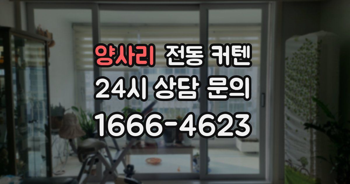 양사리 전동 커텐