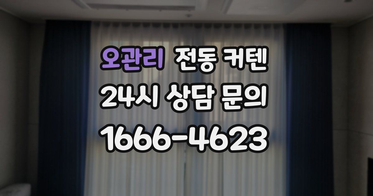 오관리 전동 커텐