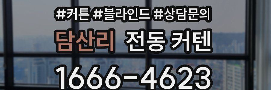 담산리 전동 커텐
