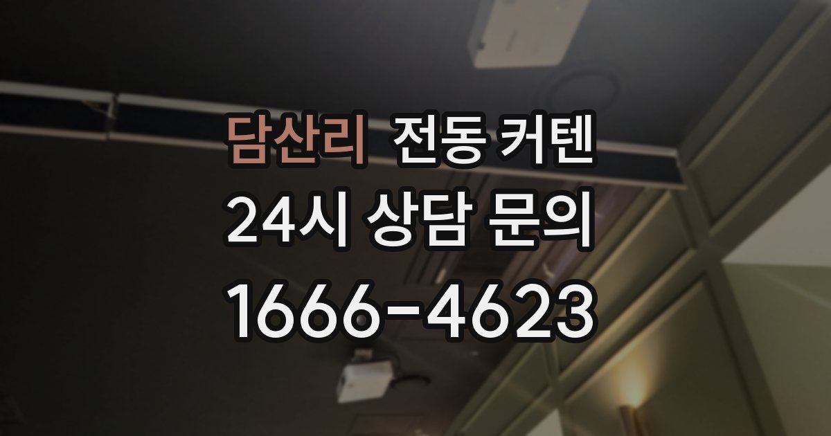 담산리 전동 커텐
