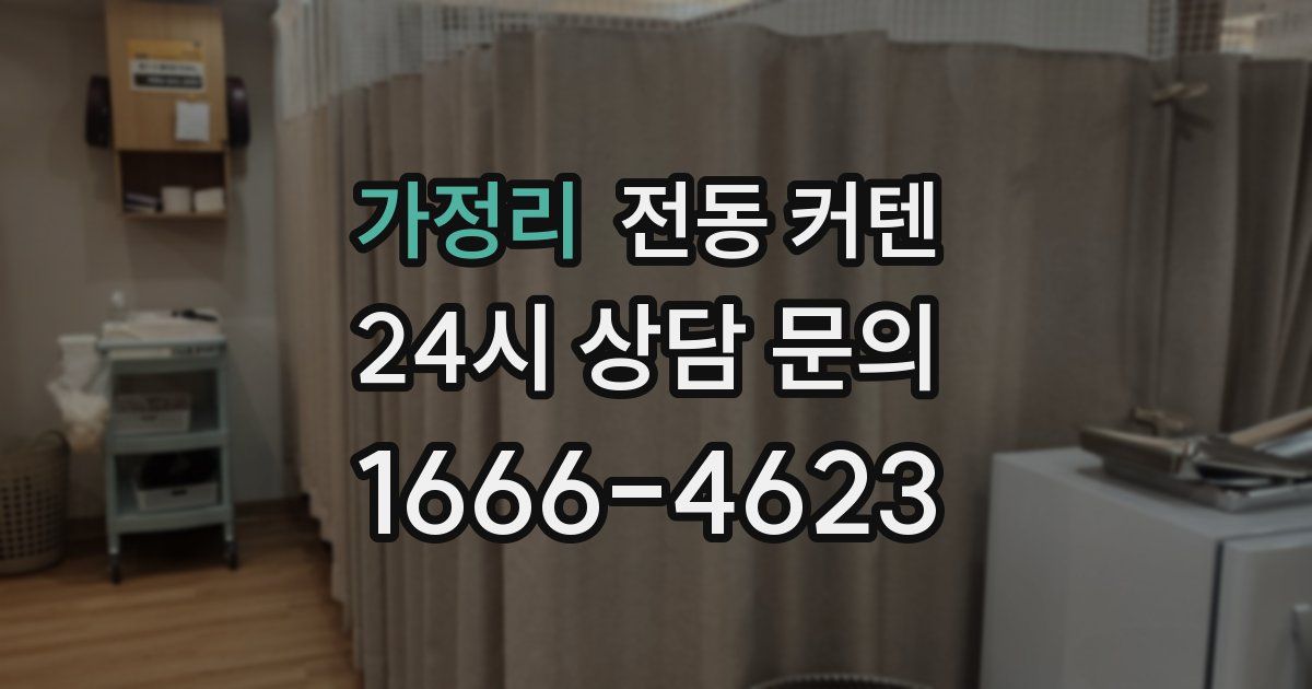 가정리 전동 커텐