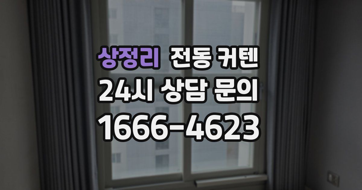 상정리 전동 커텐