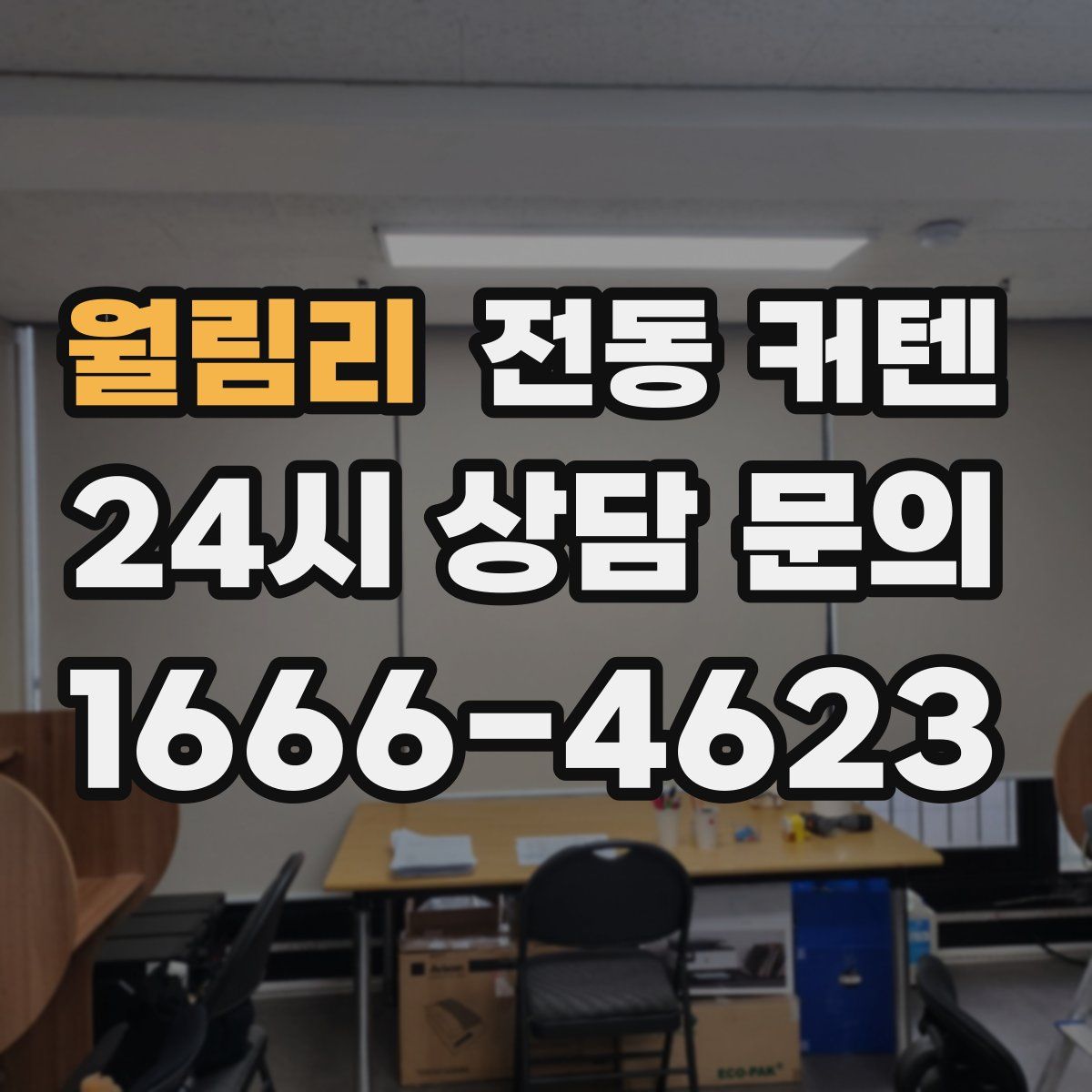 월림리 전동 커텐