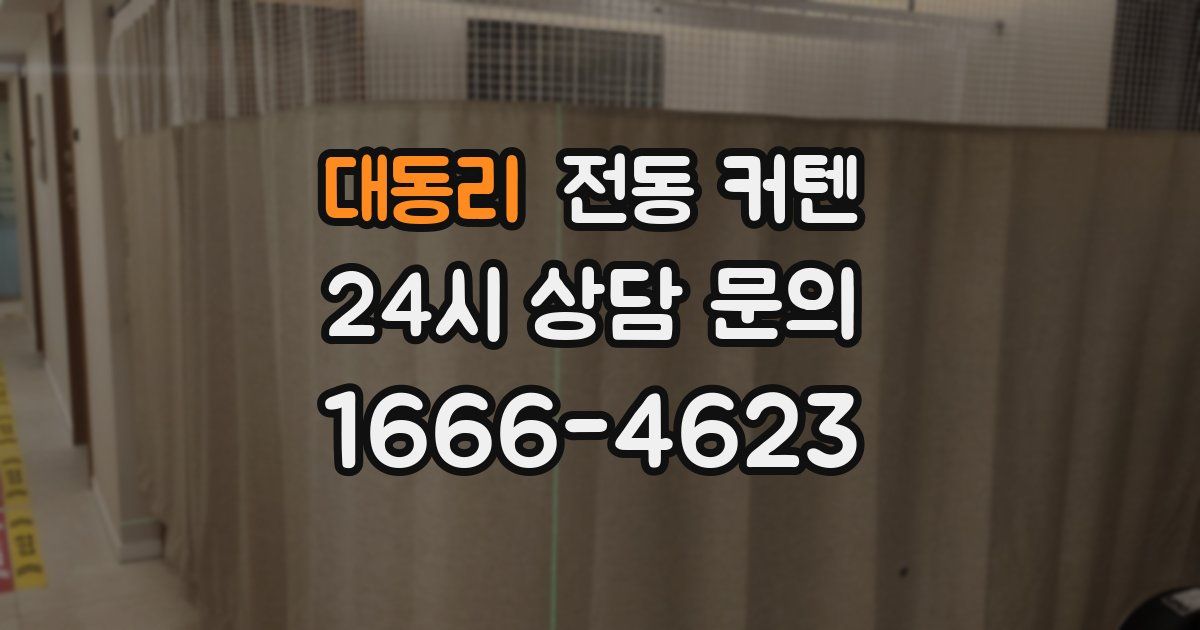 대동리 전동 커텐