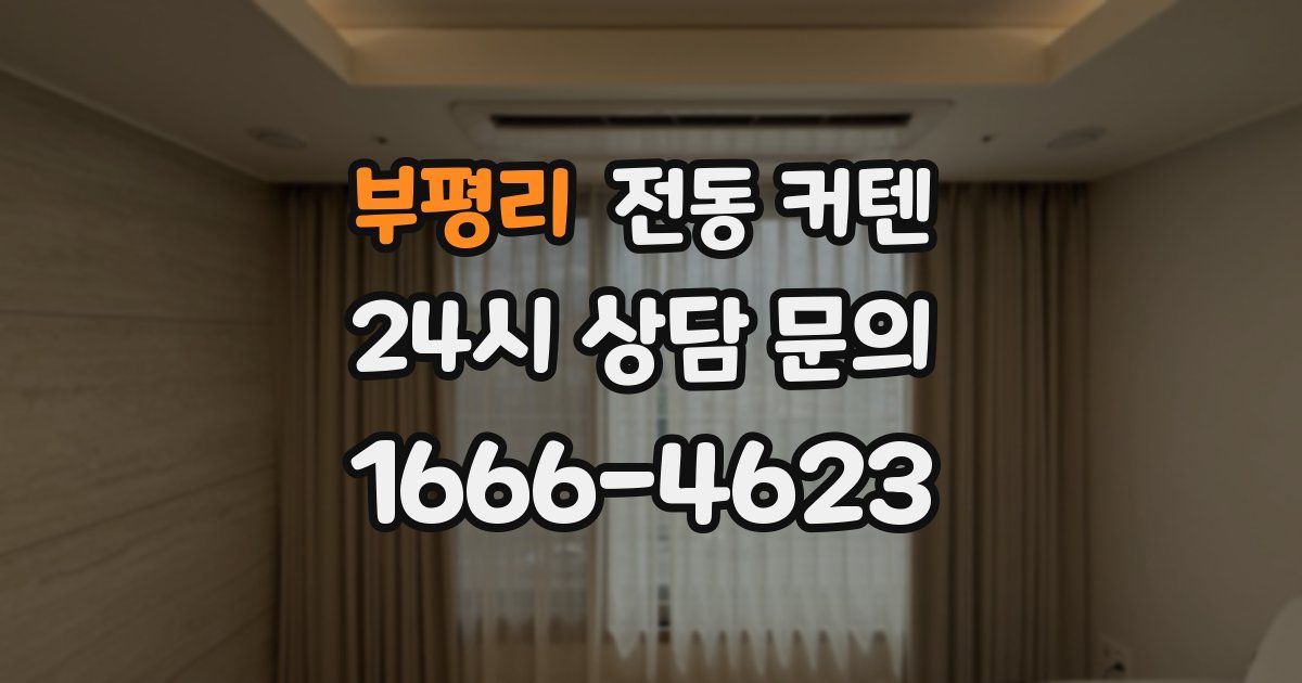 부평리 전동 커텐