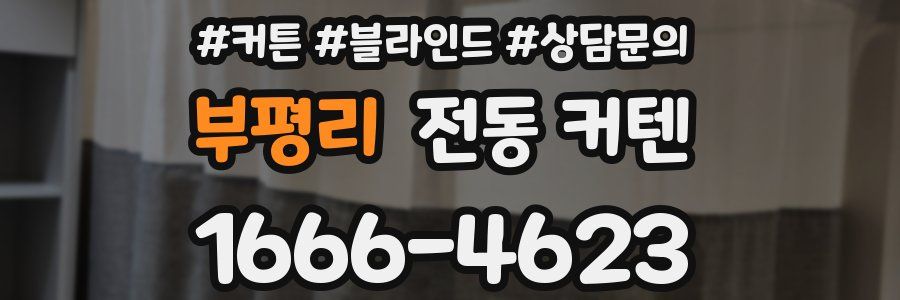 부평리 전동 커텐