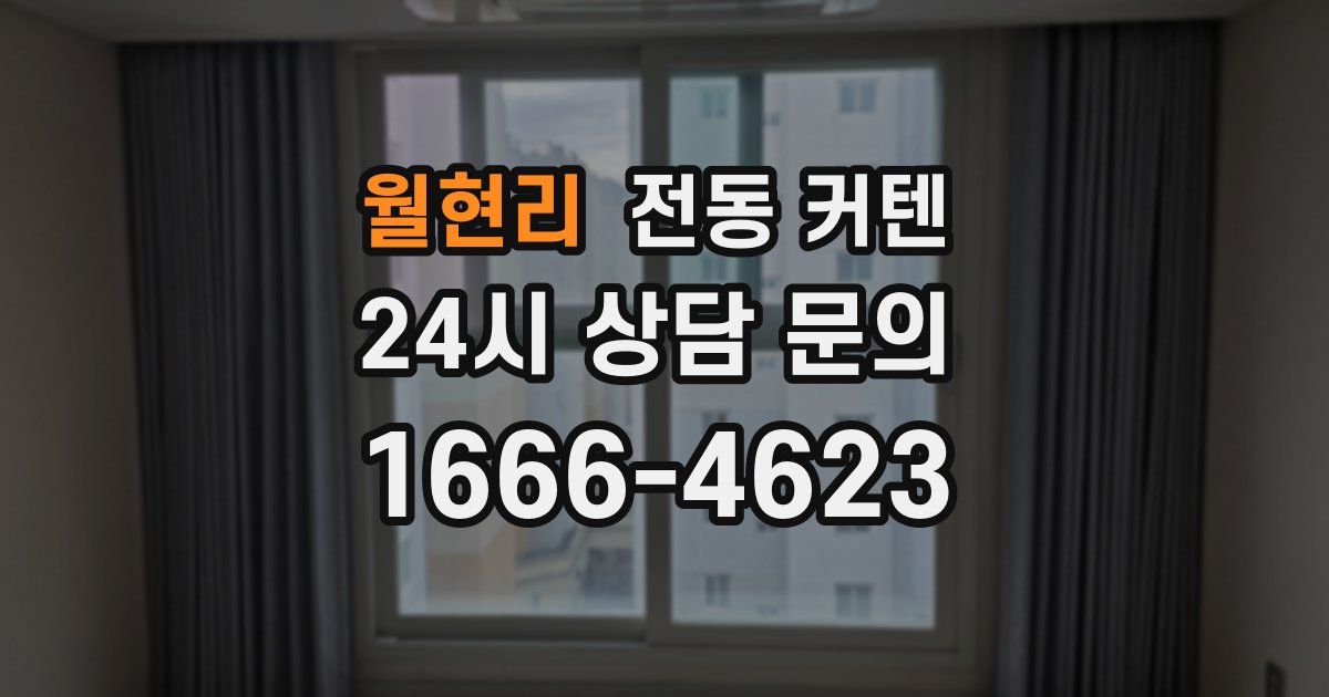 월현리 전동 커텐