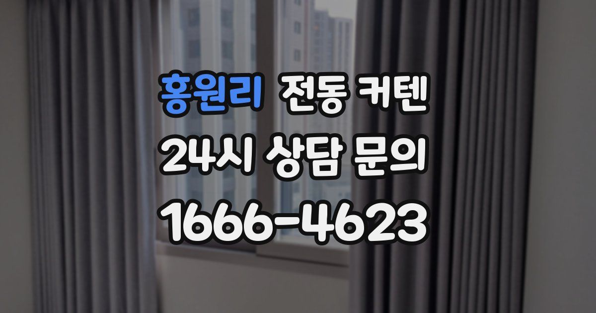 홍원리 전동 커텐