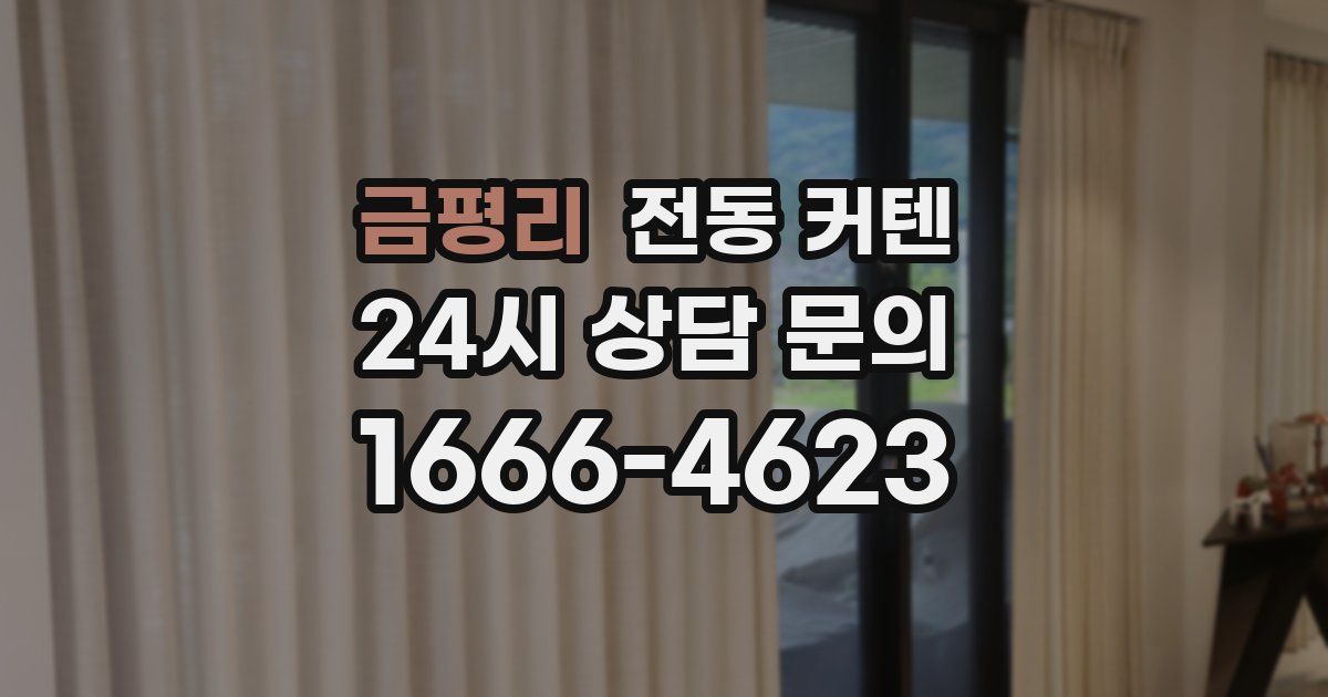 금평리 전동 커텐