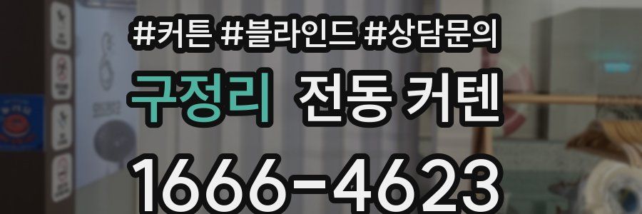 구정리 전동 커텐