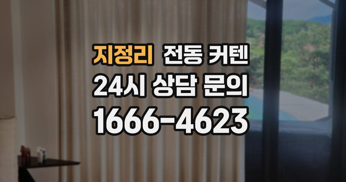지정리 전동 커텐