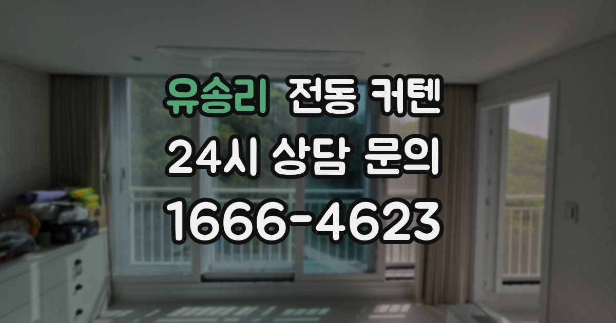 유송리 전동 커텐