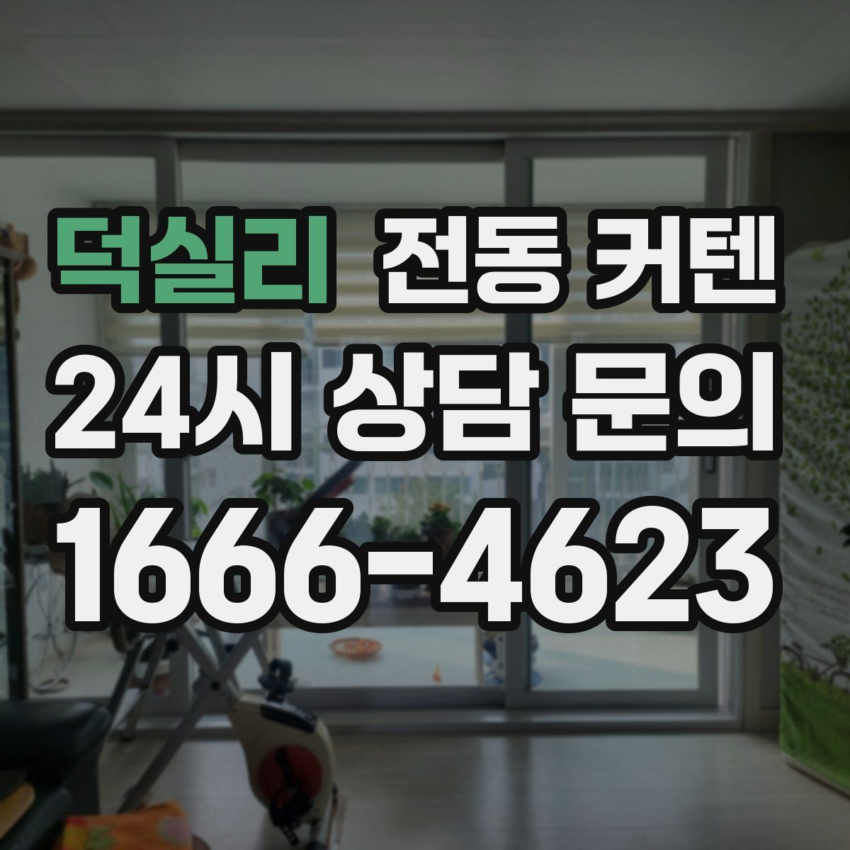 덕실리 전동 커텐