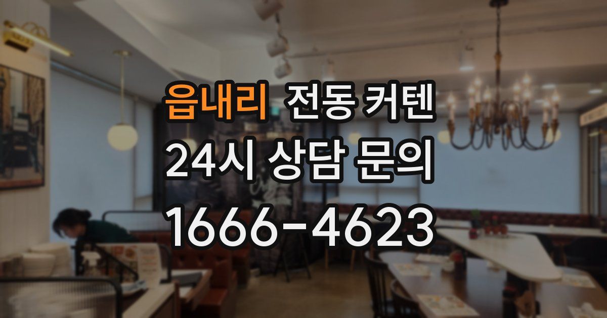 읍내리 전동 커텐