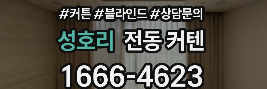 성호리 전동 커텐