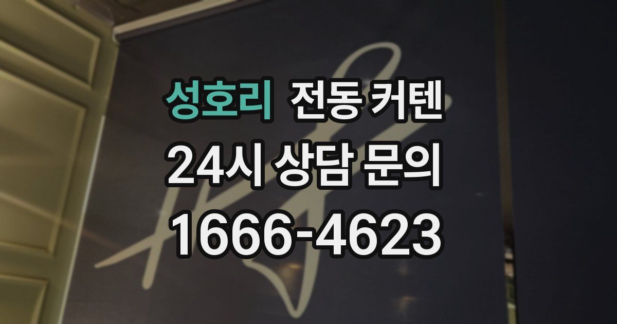 성호리 전동 커텐