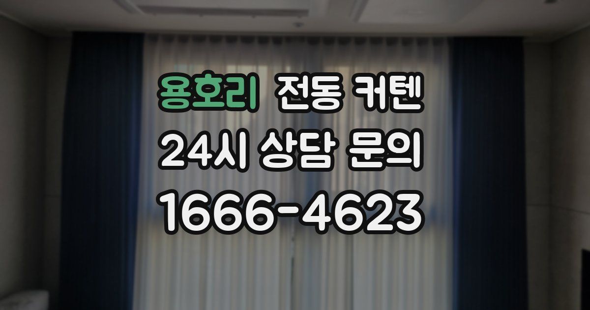 용호리 전동 커텐