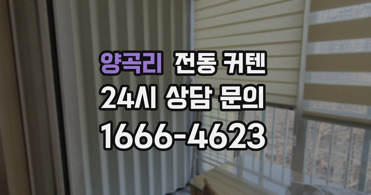 양곡리 전동 커텐