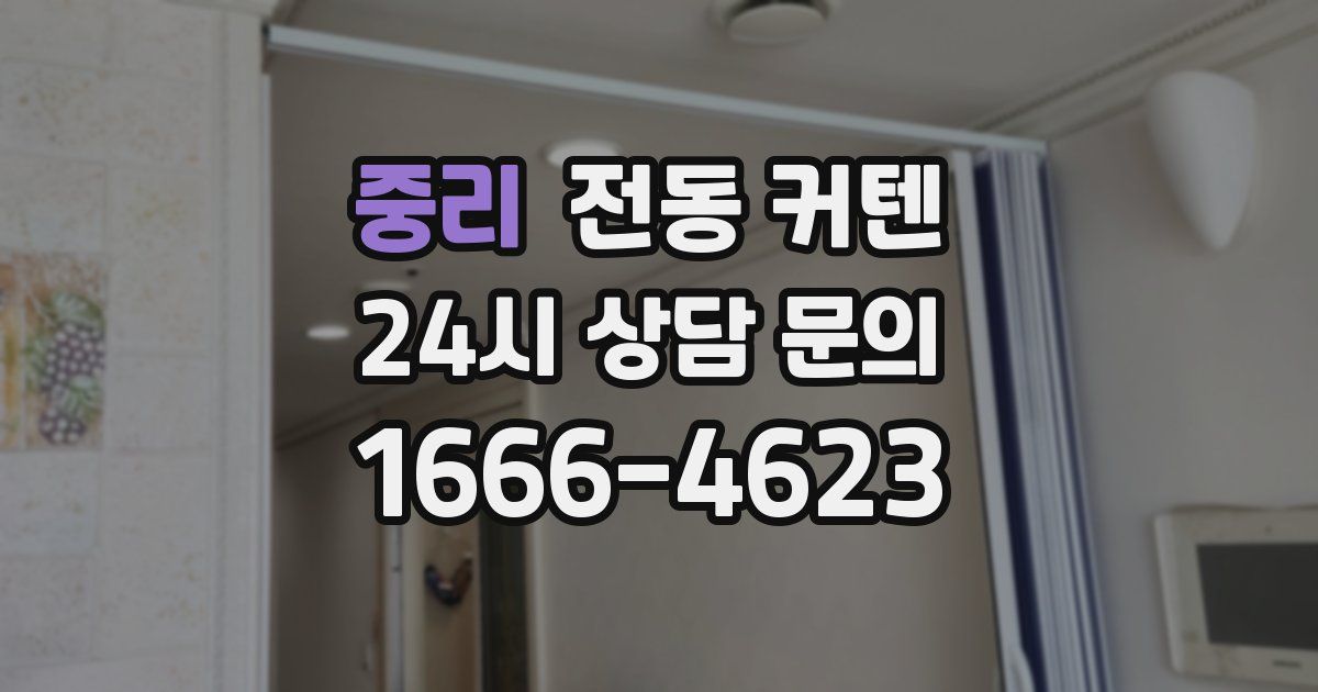 중리 전동 커텐