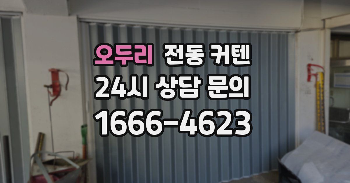 오두리 전동 커텐