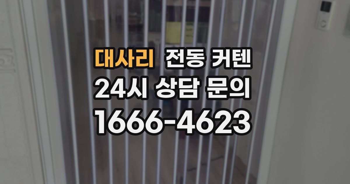 대사리 전동 커텐