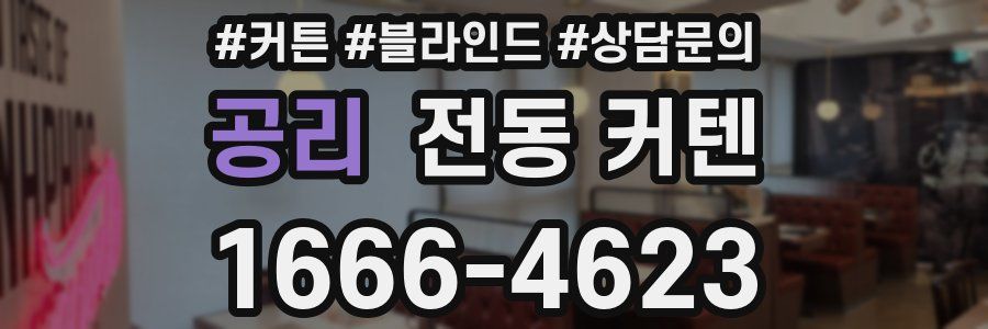 공리 전동 커텐
